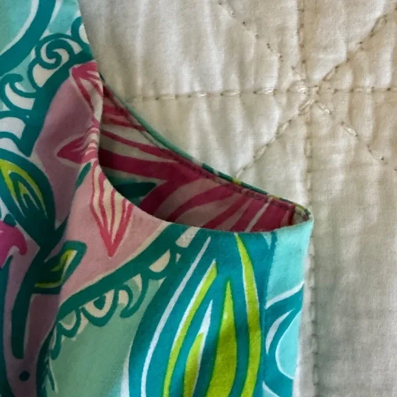 Lilly Pulitzer Pink and Green Swirl Top - Picture 6 of 7